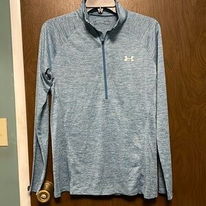 Under Armour blue zip up pullover size M